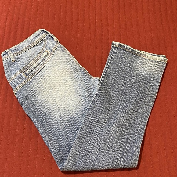 Baby Phat Women’s Blue Wash Denim Bootcut Jeans Size Junior 13 - Picture 2 of 16